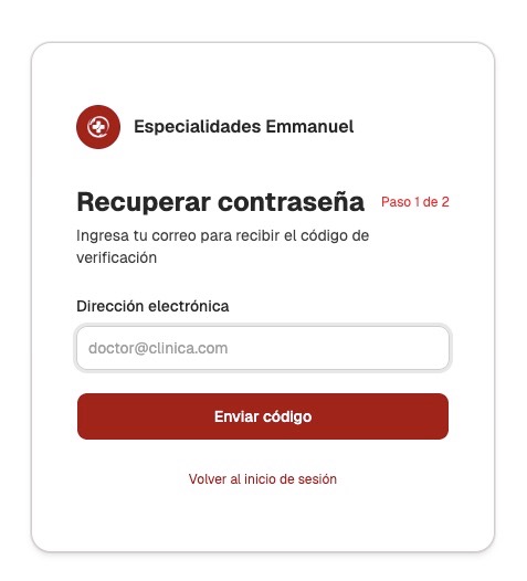 Agregar correo para recuperar