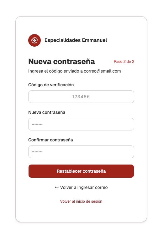 Escribe de nuevo tu contraseña