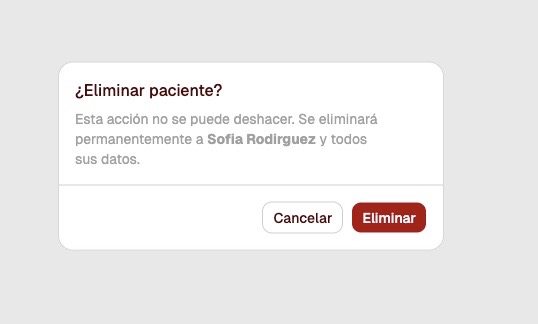 Editar un paciente desde el listado